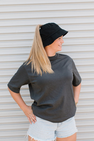 Hylani Ponytail Bucket Hat