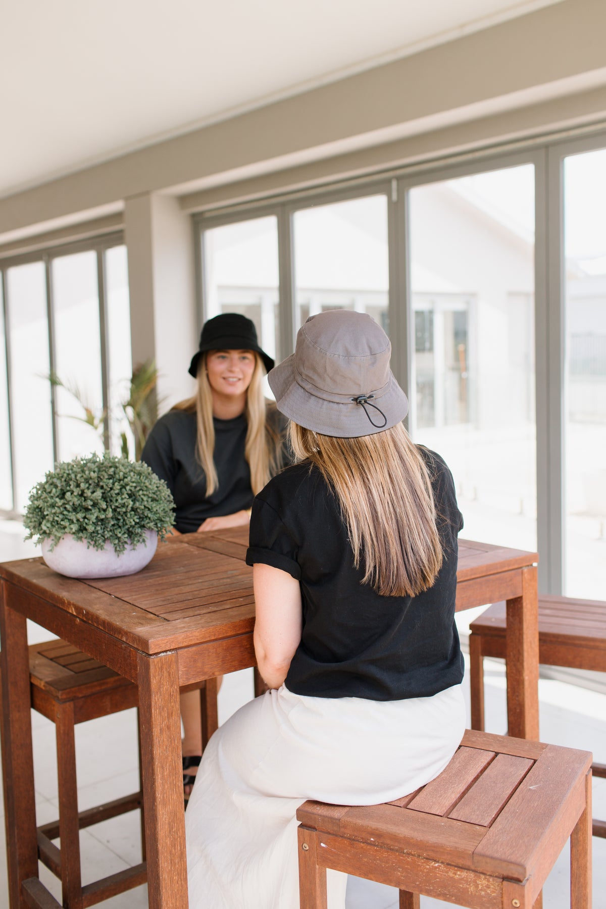 Thirsdaze unisex bucket hat Black Grey