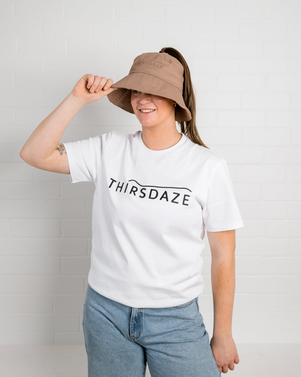 Hylani Wide Brim Ponytail Hat (PRE-SALE)