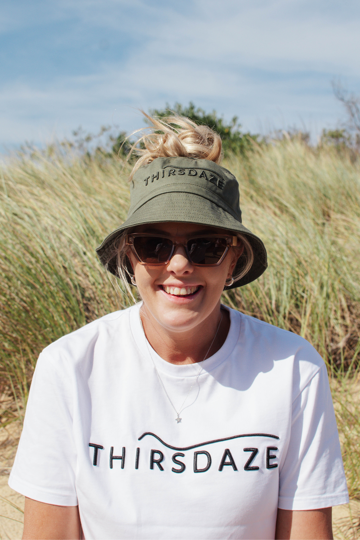 Hylani Ponytail Bucket Hat