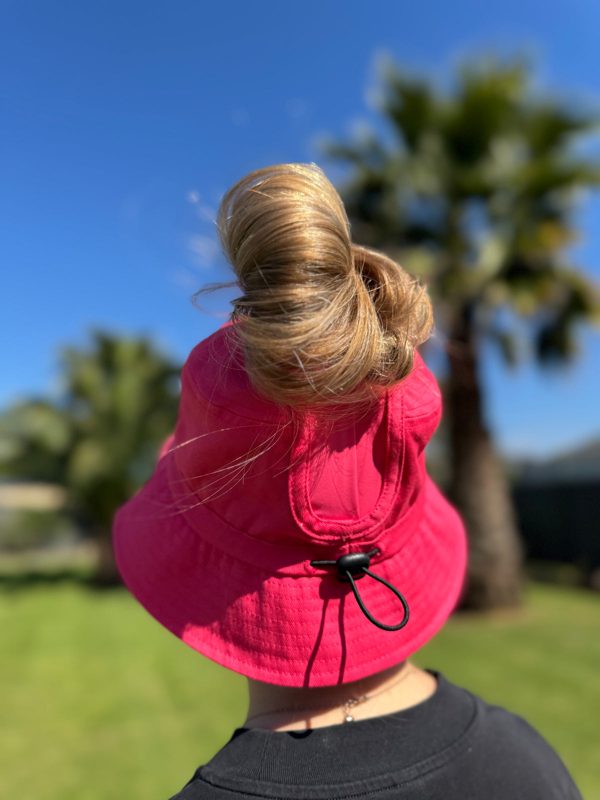 Hylani Ponytail Bucket Hat