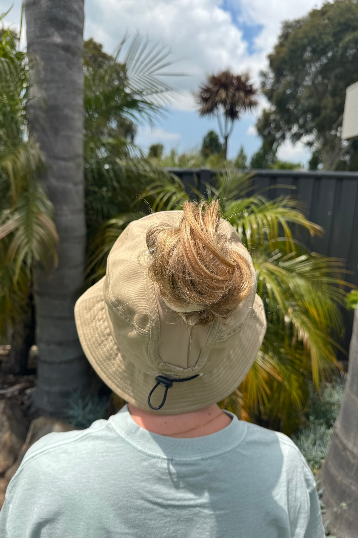 Hylani Ponytail Bucket Hat