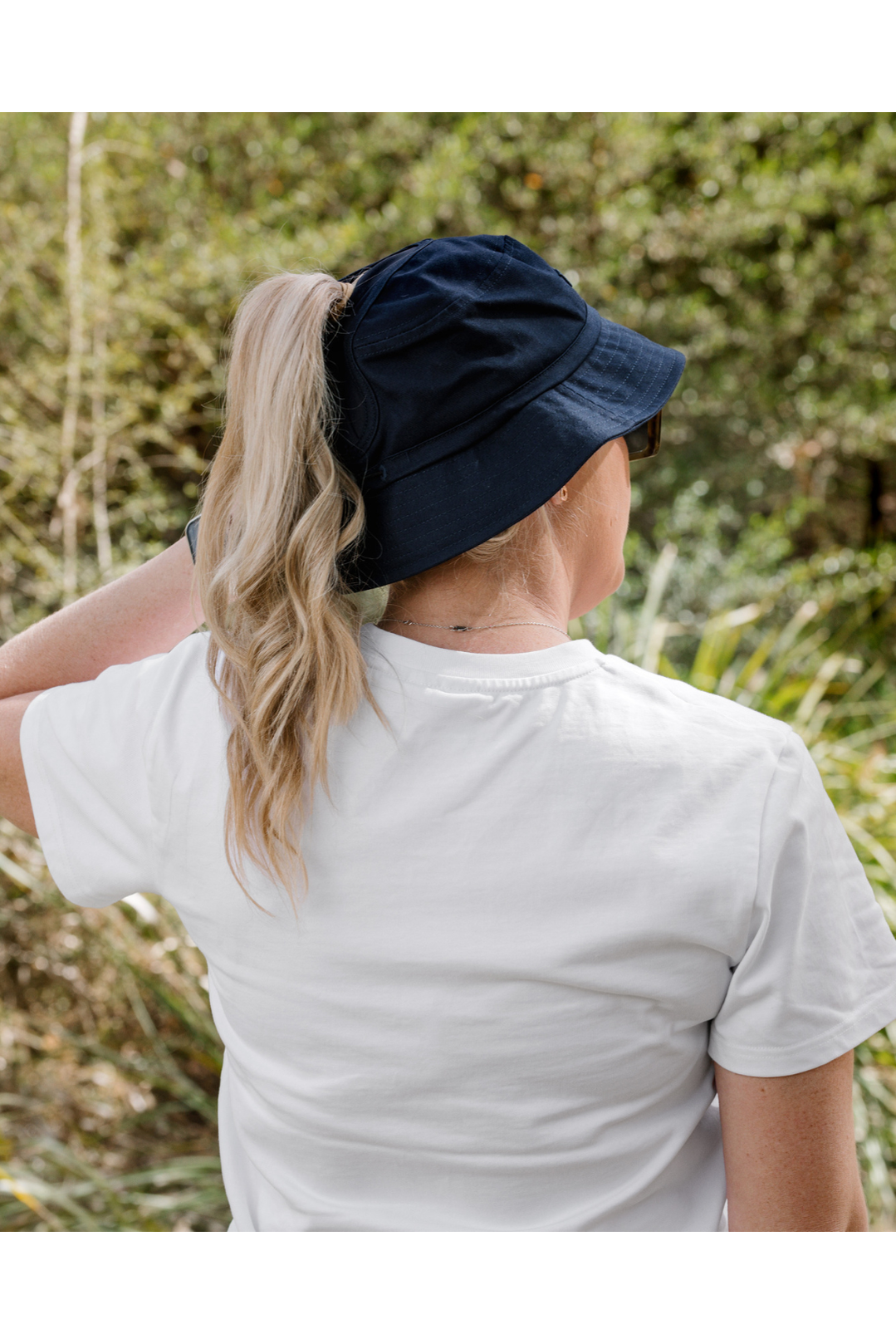 Hylani Ponytail Bucket Hat